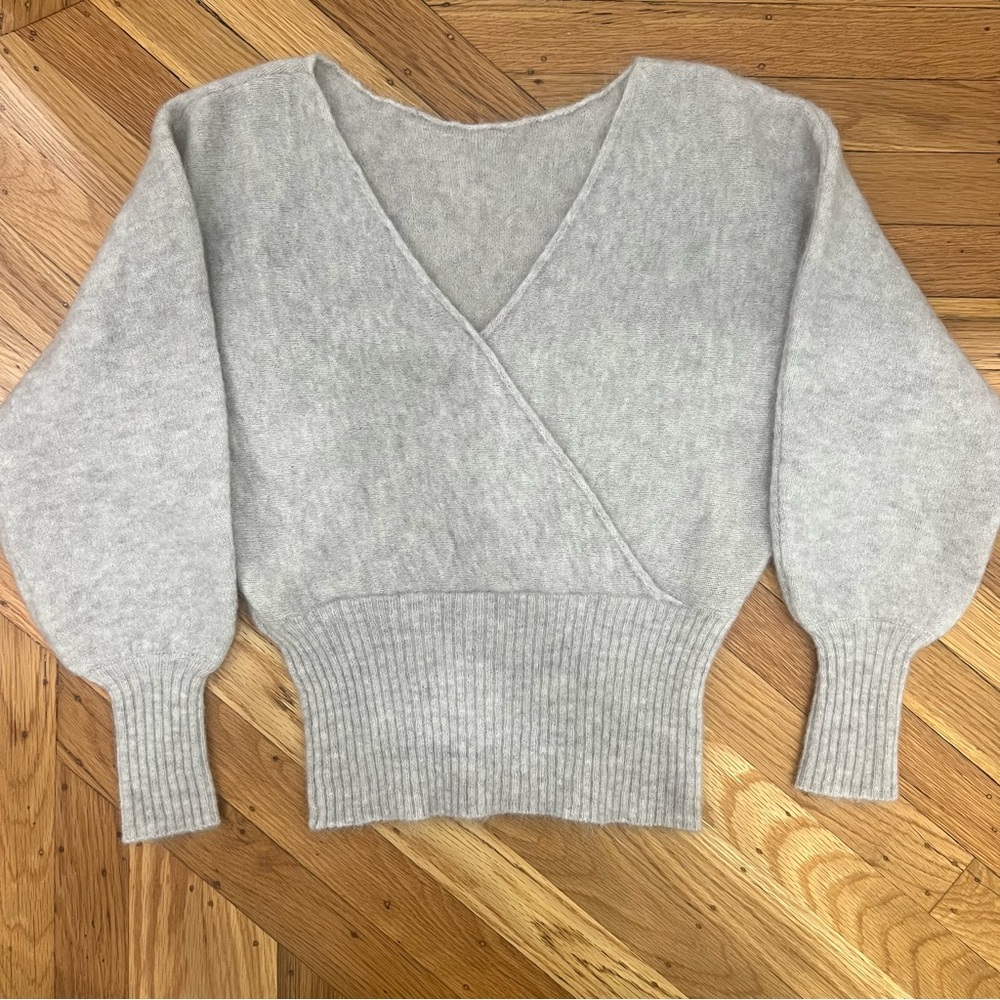 Sezane Gaby Jumper in Mottled Grey